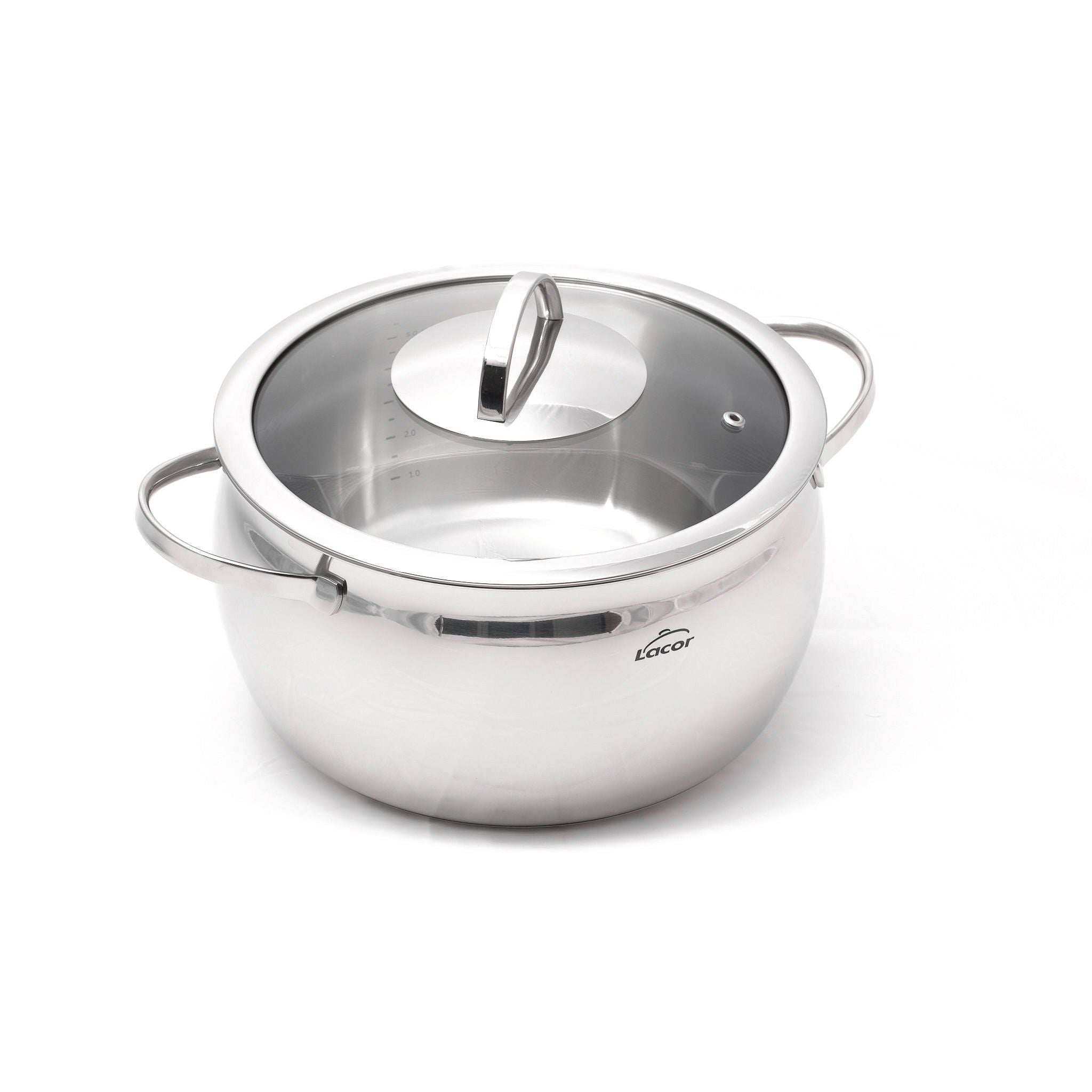 Belly Stock Pot with Lid - 5.8 qt Lacor Home